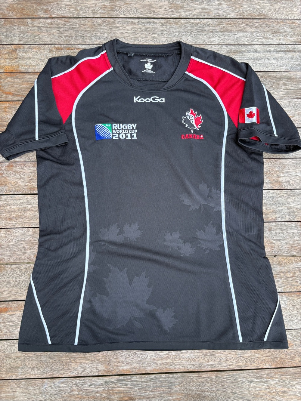 Canada Rugby World Cup 2011 Men's Jersey - Black with Red Accents